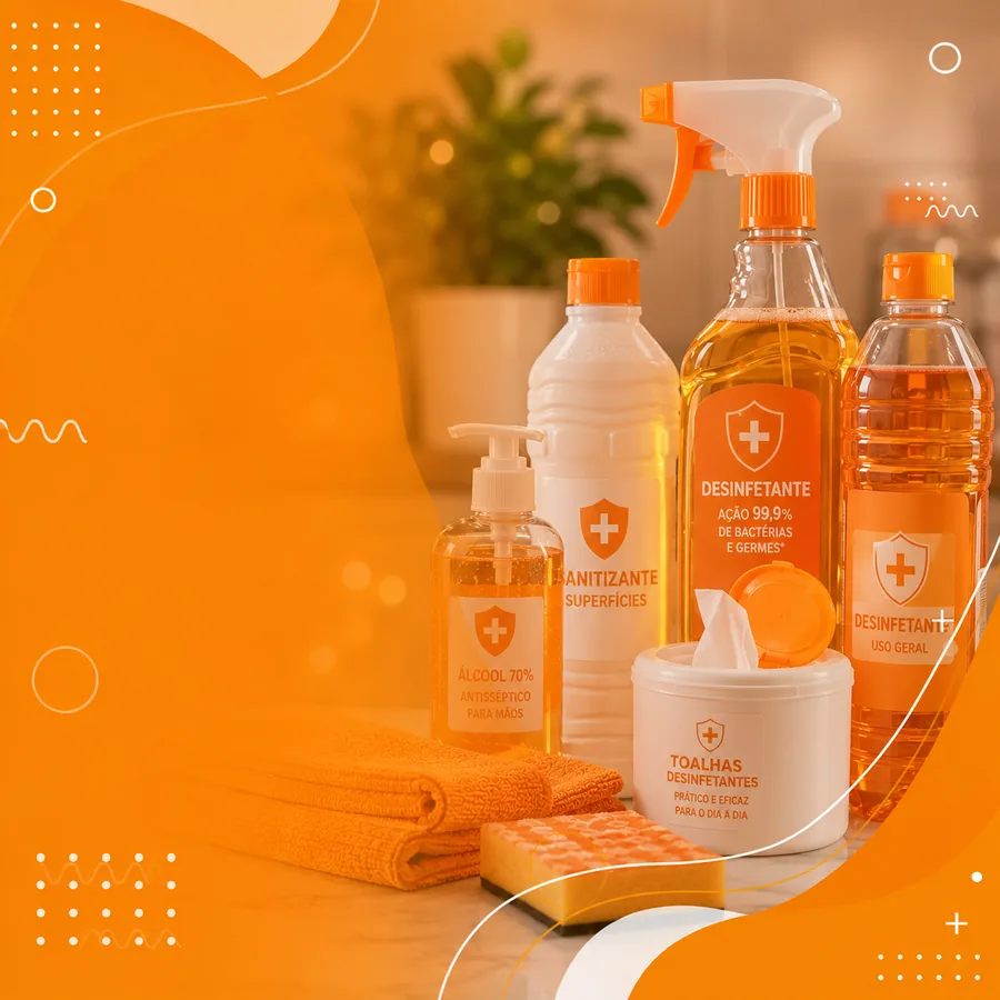 Desinfetantes e Sanitização - Desinfetantes bactericidas, sanitizantes hospitalares e produtos para desinfecção profunda.